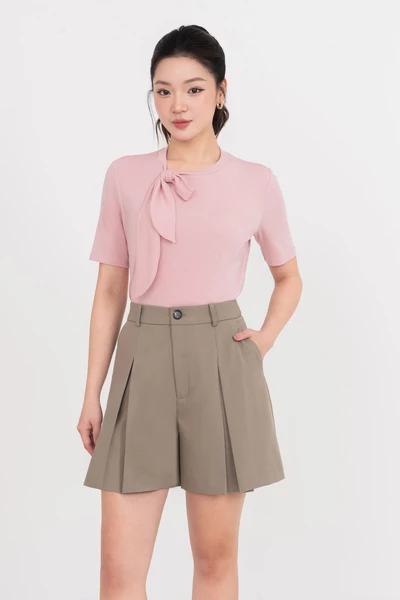 Quần shorts ống suông