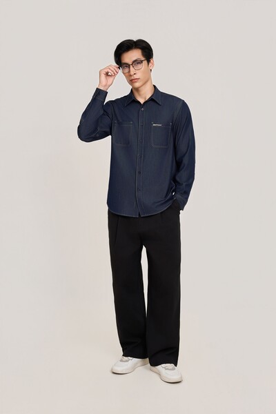 Áo sơ mi Denim Cross