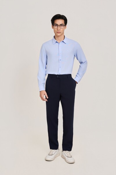 Áo sơ mi kẻ tay dài