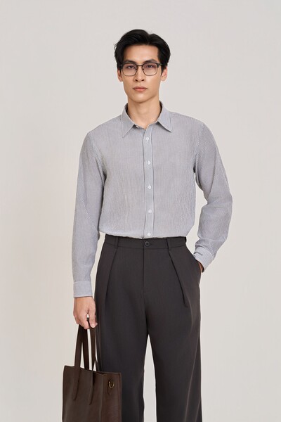 Áo sơ mi kẻ Essential Cotton MS 17E4511