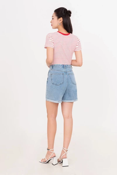 Red Striped T Shirt - Áo thun kẻ cotton