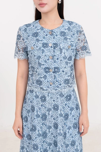 Áo kiểu ren Bloom Lace