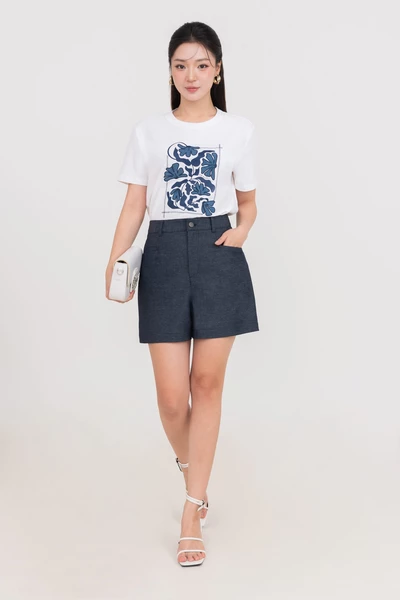 Quần shorts suông Softden