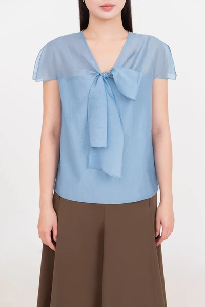 Áo sơ mi nơ Soft Sky