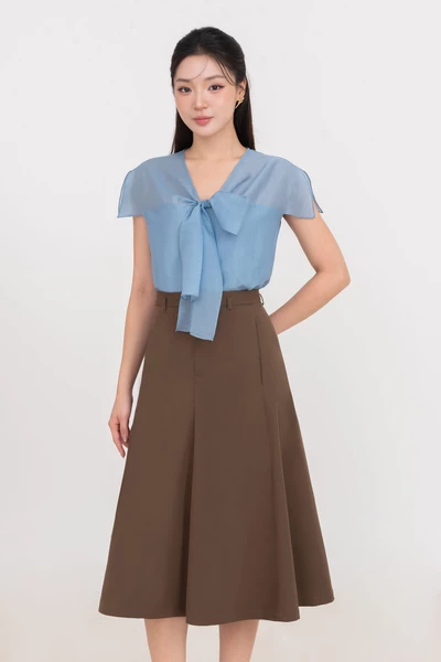 Chân váy nâu Choco