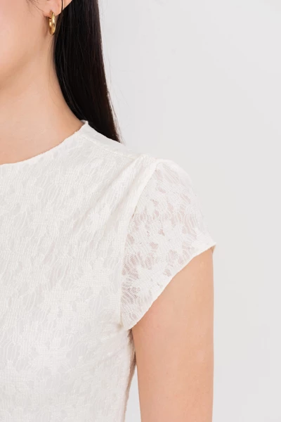 Áo thun dệt vân Floral