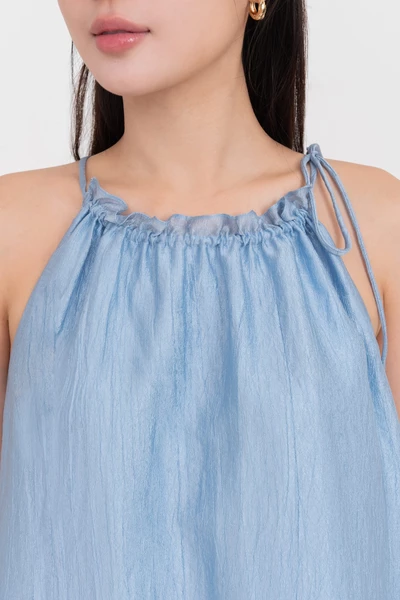 Áo kiểu buộc dây Blue Horizon