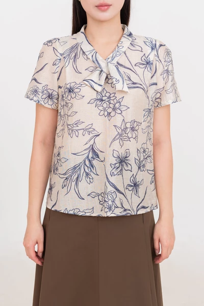 Áo sơ mi họa tiết Lyocell