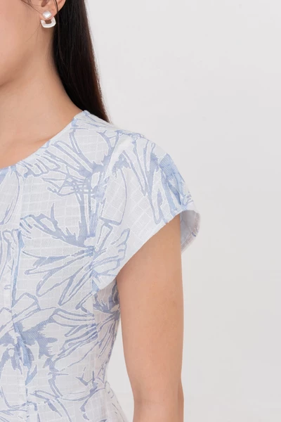 Đầm xòe họa tiết Ocean Whisper