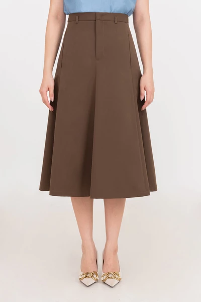Chân váy nâu Choco