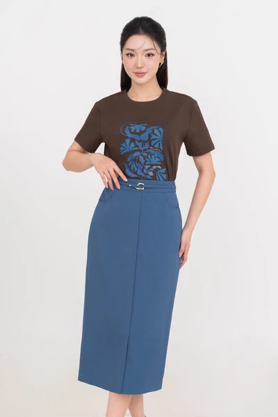 Áo thun in họa tiết Floral