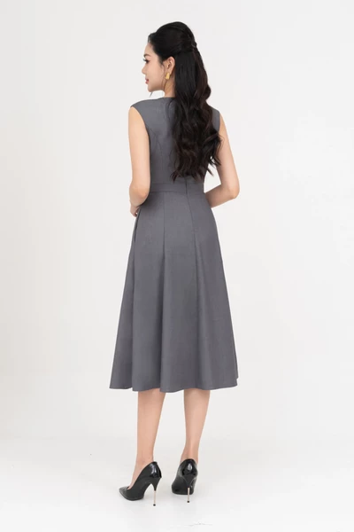 Đầm xòe công sở Peony