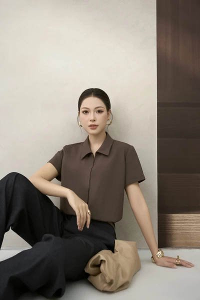 Áo sơ mi bo gấu Horizon