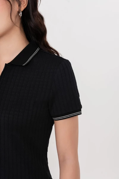 Áo thun Polo ôm mix khóa