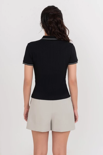 Áo thun Polo ôm mix khóa