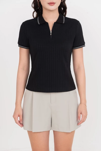 Áo thun Polo ôm mix khóa