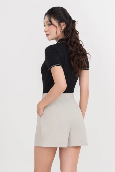 Quần shorts Clean Gray