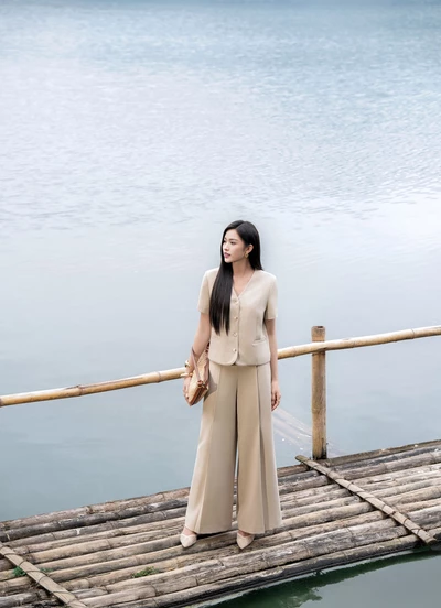 Quần suông Elysian Veil
