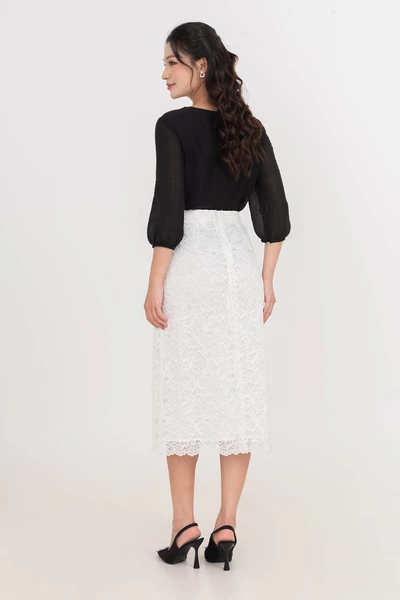 Áo sơ mi Chiffon sheer