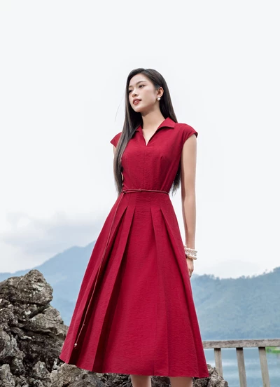 Đầm xòe Scarlet Lake