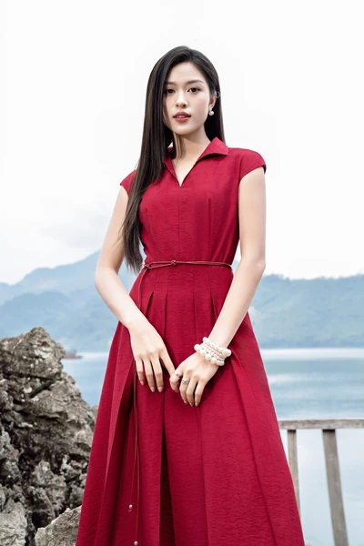 Đầm xòe Scarlet Lake