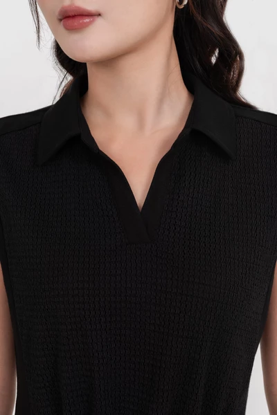 Áo thun cổ đức Noir Ease