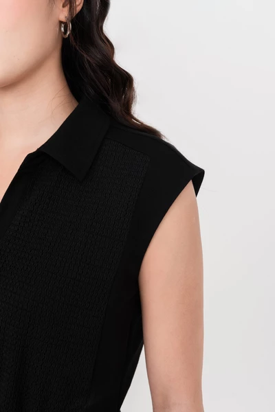 Áo thun cổ đức Noir Ease