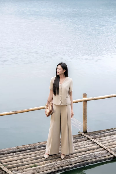 Quần suông Elysian Veil