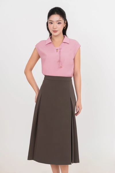 Áo sơ mi lụa tay ngắn