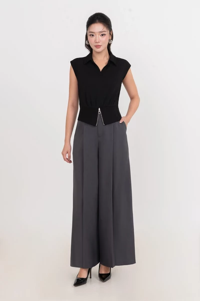 Áo thun cổ đức Noir Ease