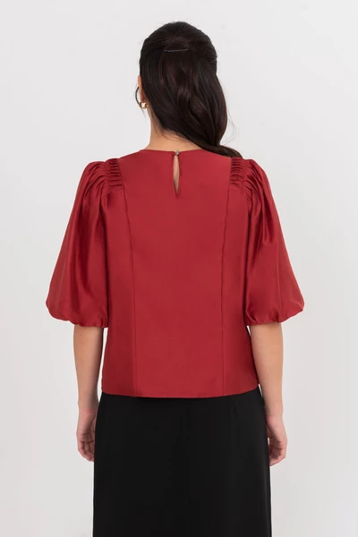 Elegant Silk Blouse - Áo sơ mi tay lỡ