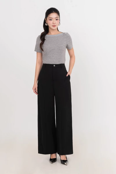 Áo thun kẻ cổ thuyền