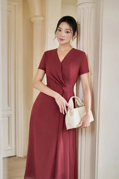 Đầm lụa Velvet Flow