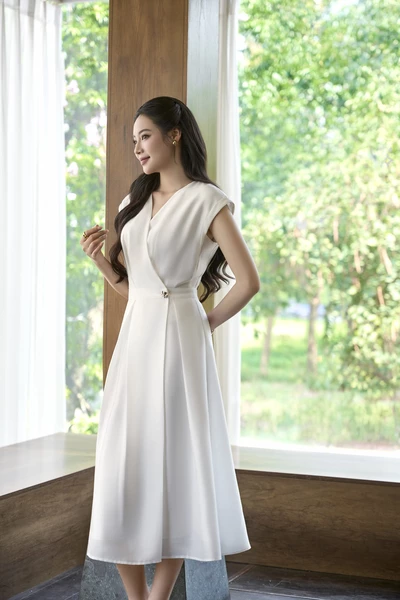Đầm xòe Silk Touch