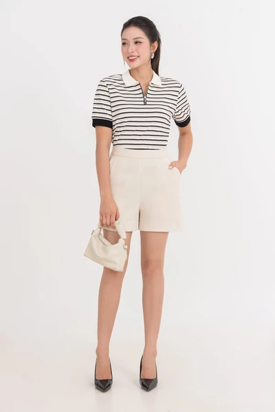 Quần shorts thô Cotton