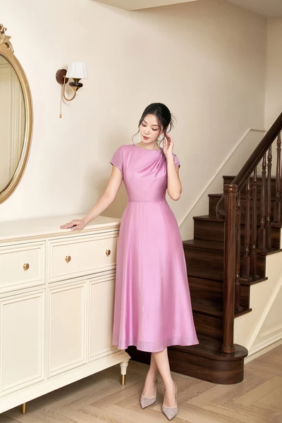 Đầm lụa Petal Blush