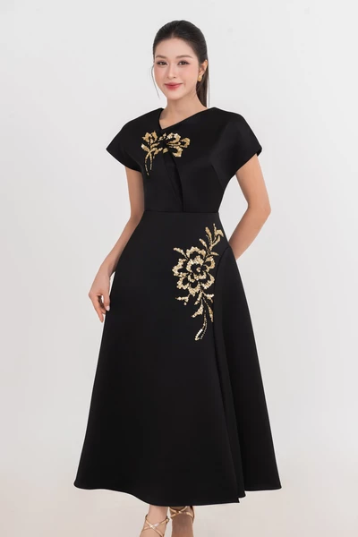 Đầm dạ hội xòe Organza