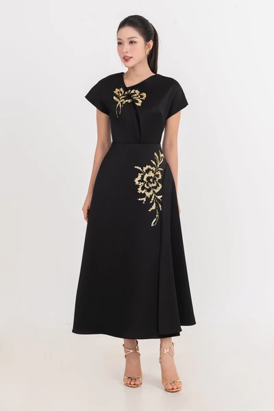 Đầm dạ hội xòe Organza
