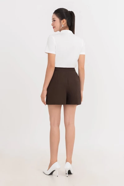 Quần shorts thô Cotton