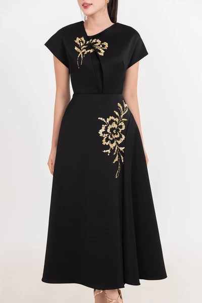 Đầm dạ hội xòe Organza