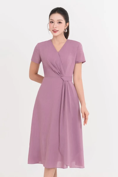 Đầm lụa Lavender Flow
