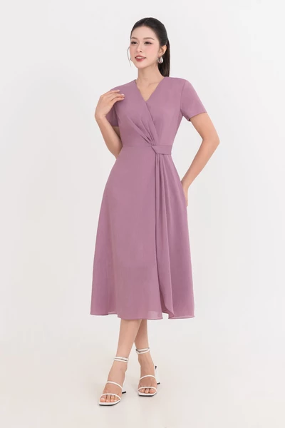 Đầm lụa Lavender Flow