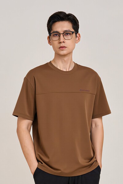 Áo thun Supima Brown MS 57E4503