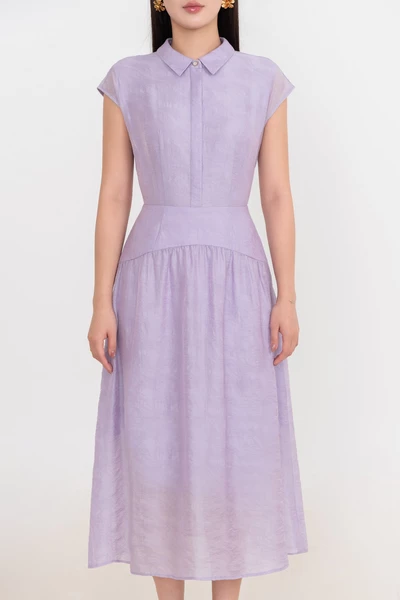 Đầm lụa Violet Elegance