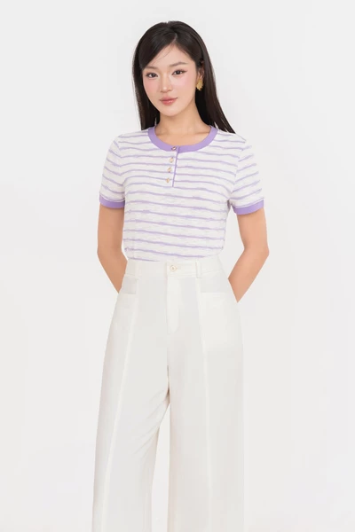 Áo thun kẻ Cotton