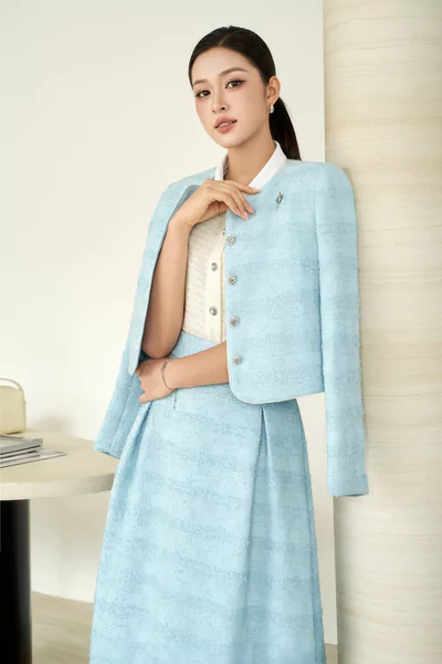 Áo Tweed Croptop Harris