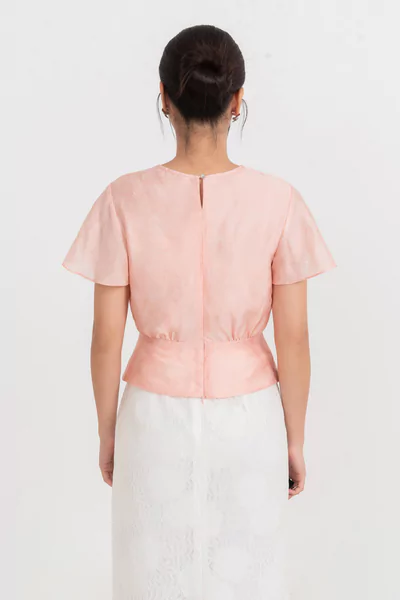 Áo sơ mi lụa ôm Rosé