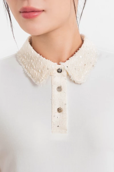 Áo Polo cổ mix cách điệu