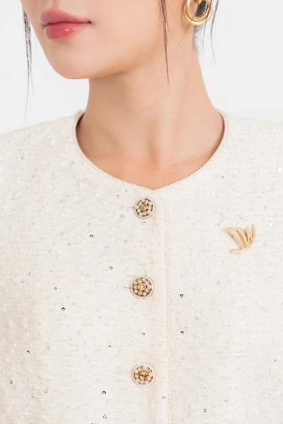 Áo Tweed Croptop Harris