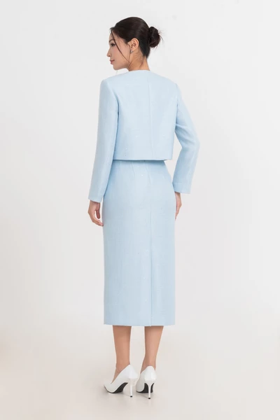 Chân váy bút chì Soft Tweed